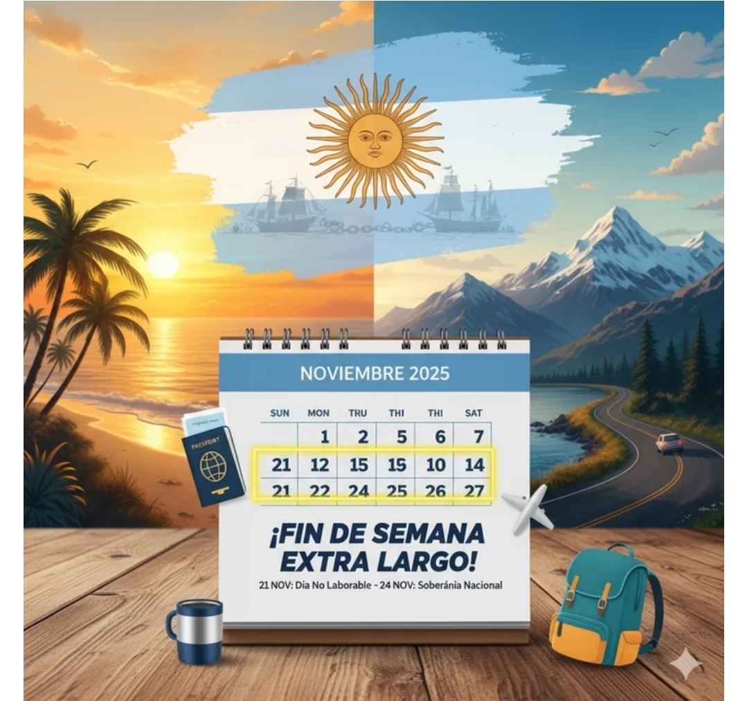 Fin de Semana Extralargo del 21 noviembre