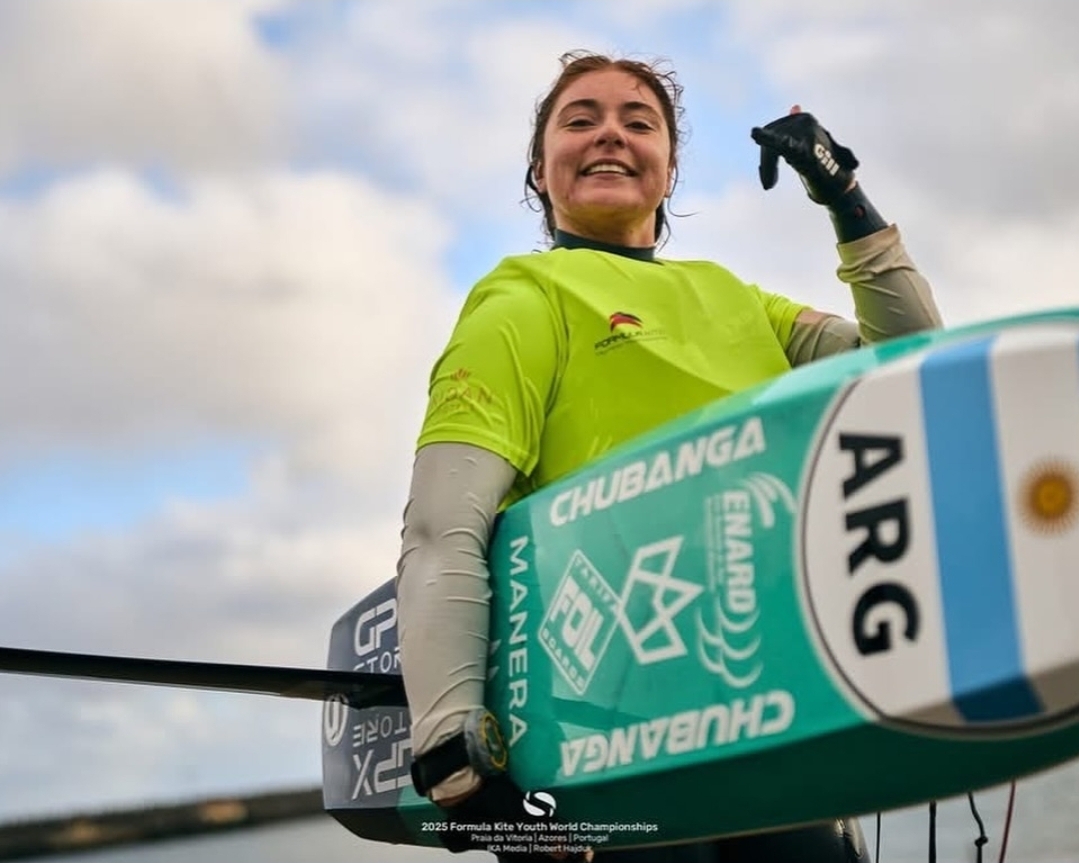 Catalina Turienzo volvió a consagrarse campeona mundial U21 de Fórmula Kite