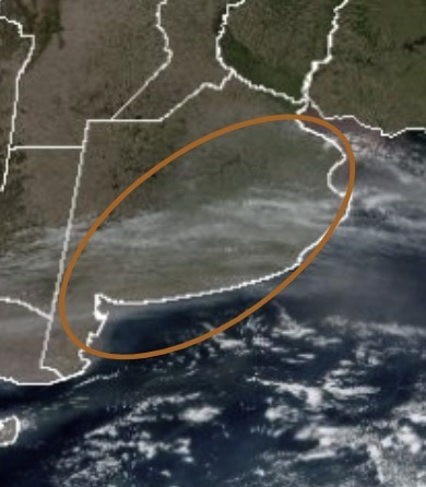 Actualización del panorama meteorológico por polvo en suspensión