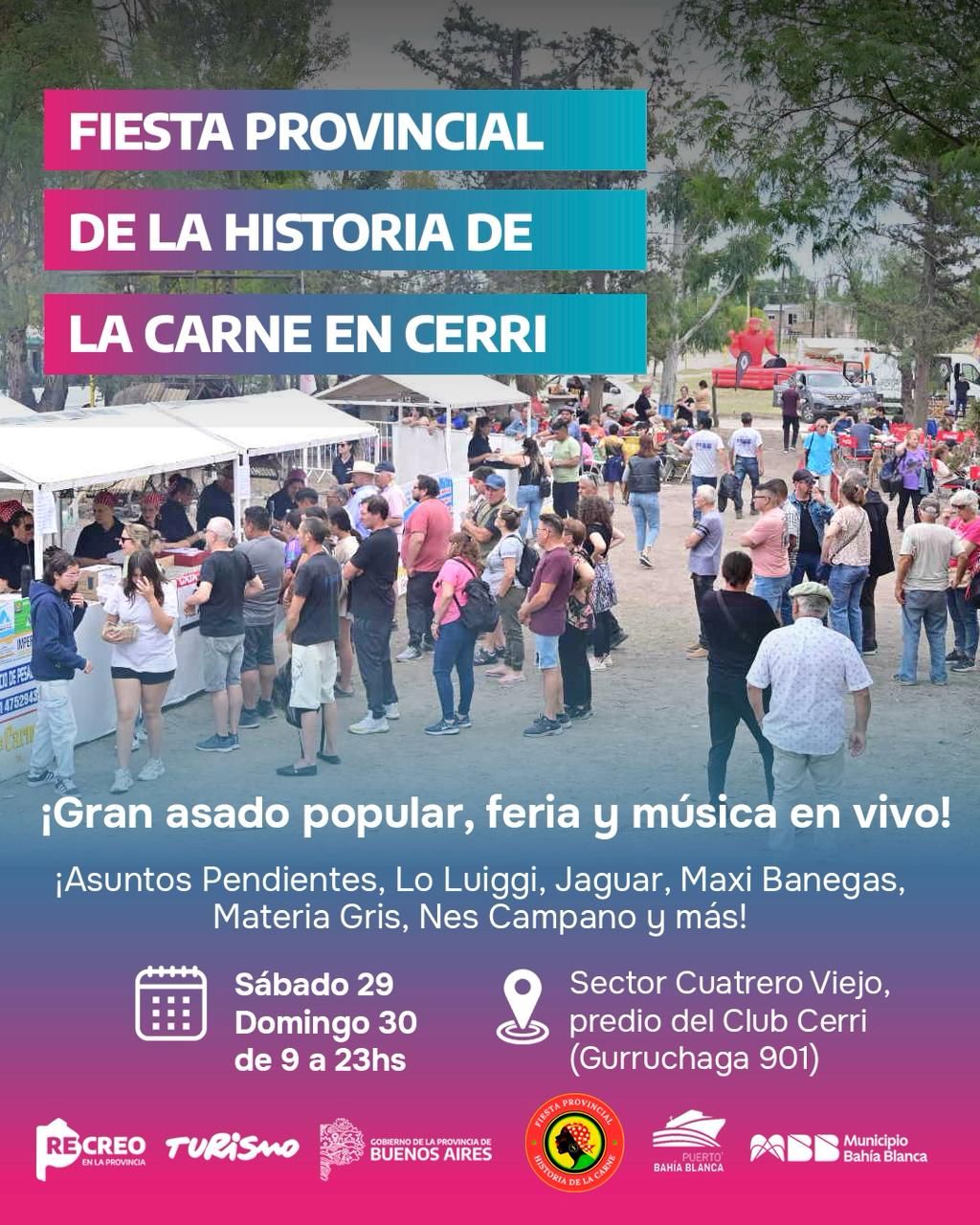 Cerri se prepara para vivir la Fiesta Provincial de la Historia de la Carne: dos días de identidad y tradición