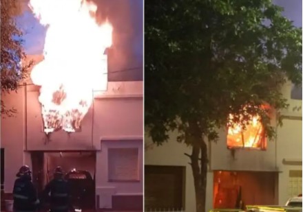 Intentó quemar basura en el patio de su casa y terminó provocando un incendio
