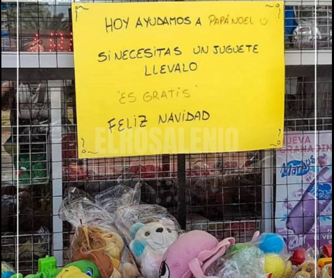 Gran gesto: un comercio de Punta Alta impulsó una acción solidaria con juguetes gratuitos