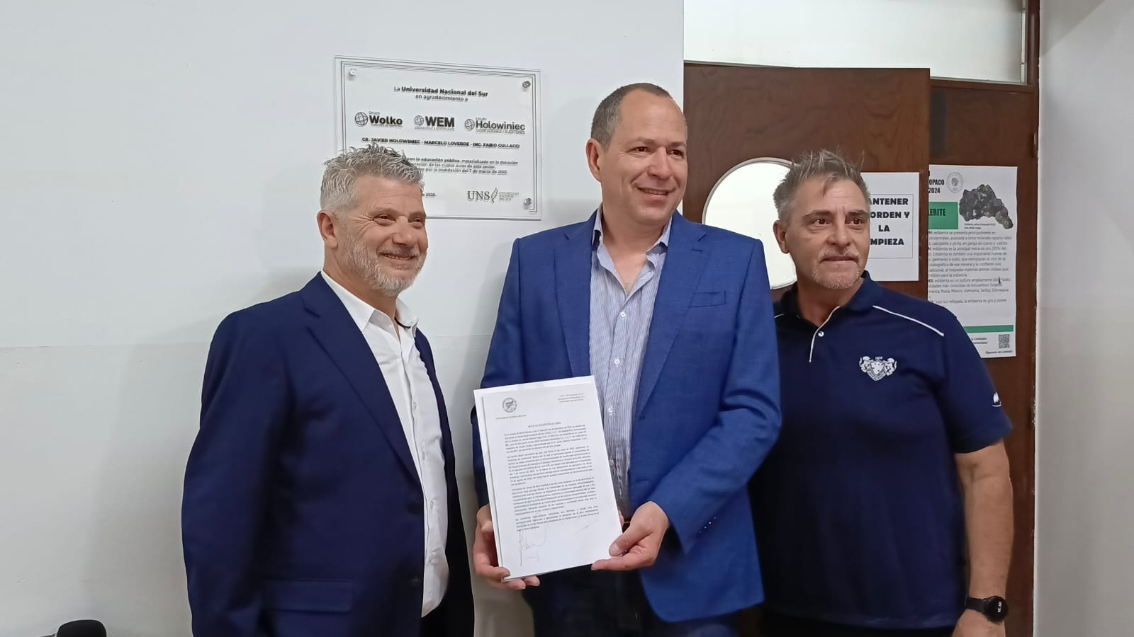 Grupo Wolko hizo entrega de cuatro aulas y un ambiente central en el subsuelo para la UNS