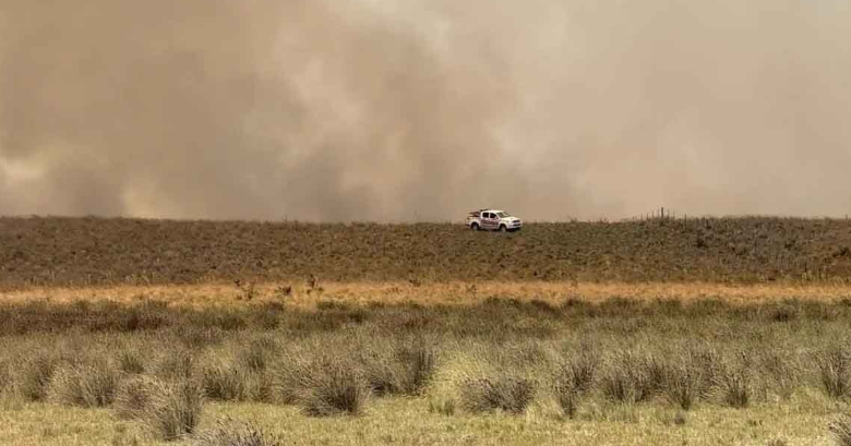Varios campos de Dorrego, también muy afectados por el fuego