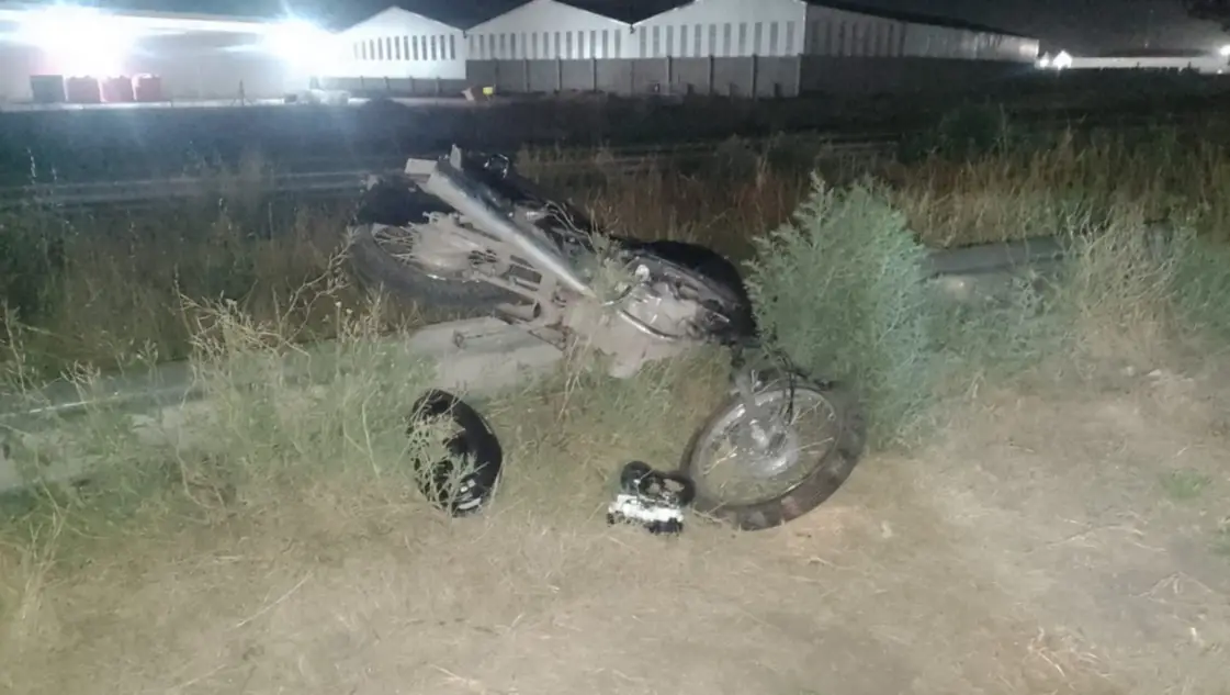 Motociclistas heridos en accidentes durante la noche