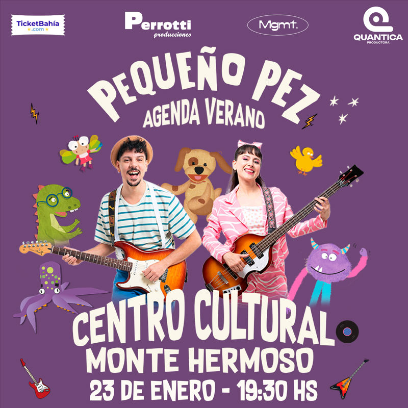 “Pequeño Pez” se presentará este viernes en Monte Hermoso