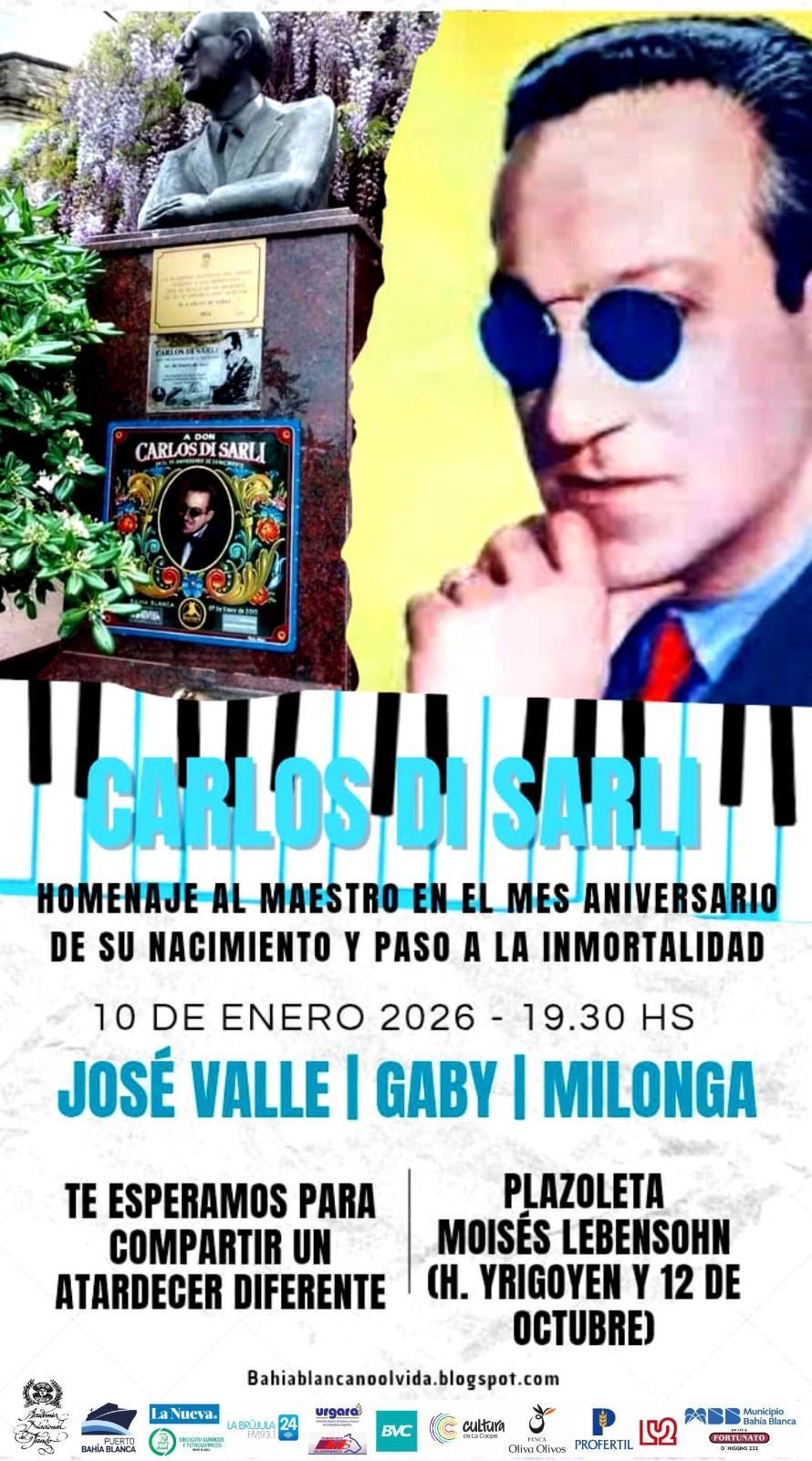 Homenaje a Carlos Di Sarli: nueva edición del ciclo “Bahía Blanca no olvida”
