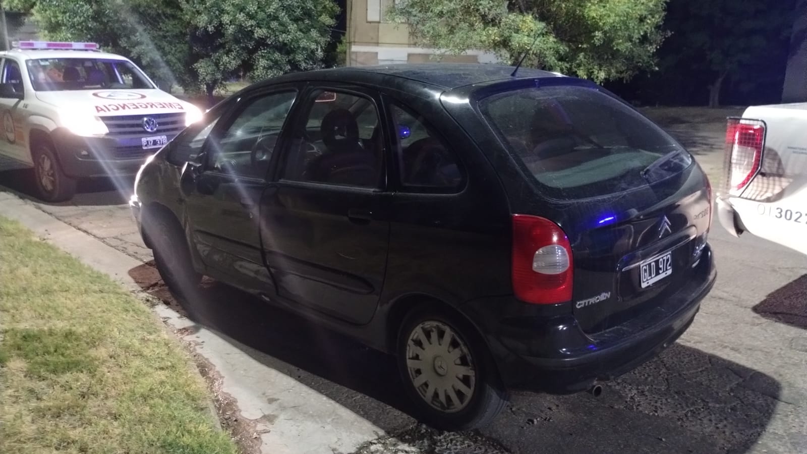 Motociclista herido tras un choque con un auto en Bermúdez y Haití