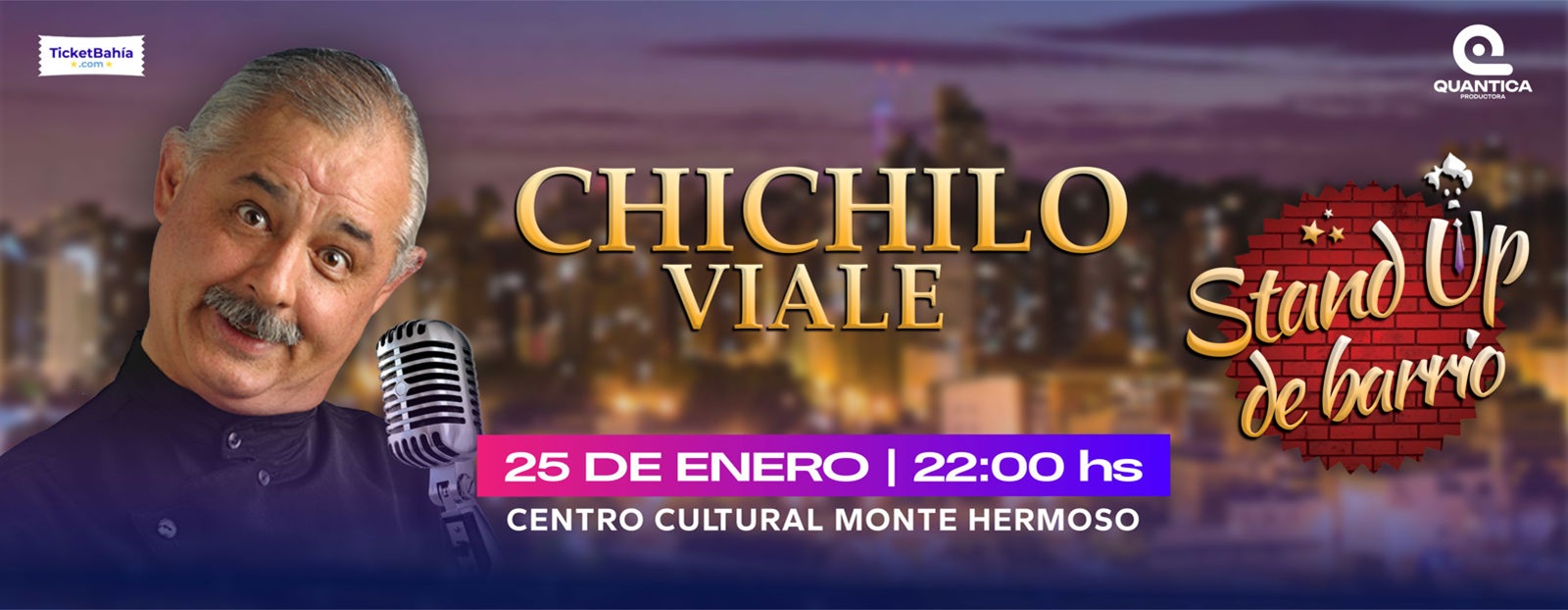 Chichilo Viale se presenta este domingo en Monte Hermoso
