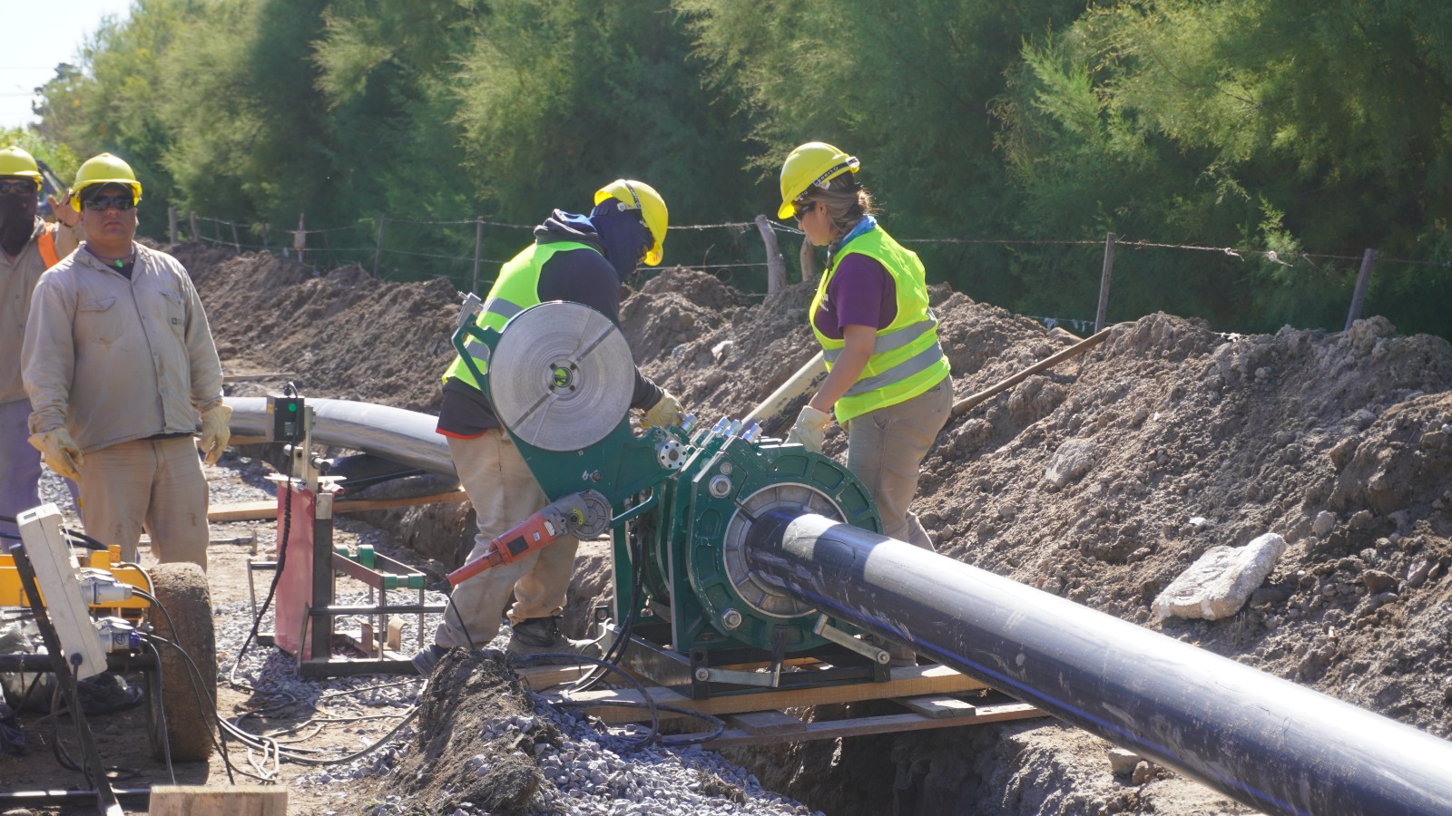 Se inició el recambio y ampliación de acueductos en General Daniel Cerri
