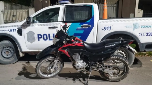 Recuperaron una moto que habría sido robada