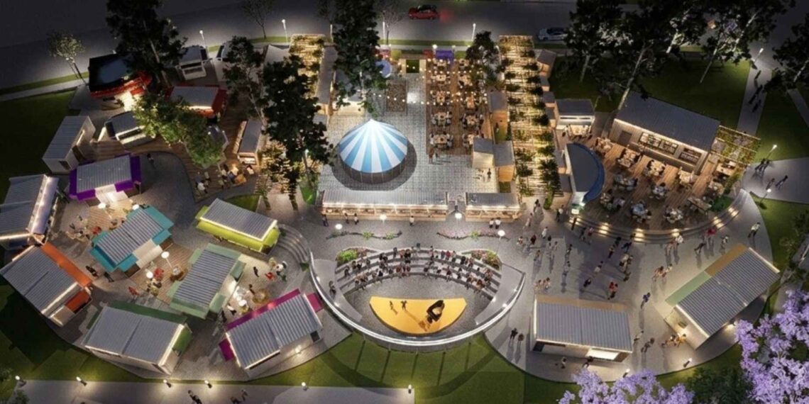 Cómo será el nuevo paseo en la Plaza Parque: espacio para artesanos, anfiteatro, sector comercial y gastronómico