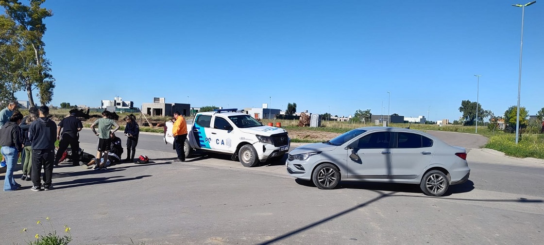 Grave accidente: un menor herido y una moto con pedido de secuestro