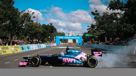 Exhibición de Franco Colapinto en Buenos Aires
