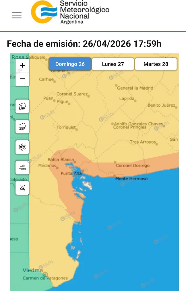 Alerta naranja se mantiene hasta la medianoche: baja gradual de la intensidad del clima