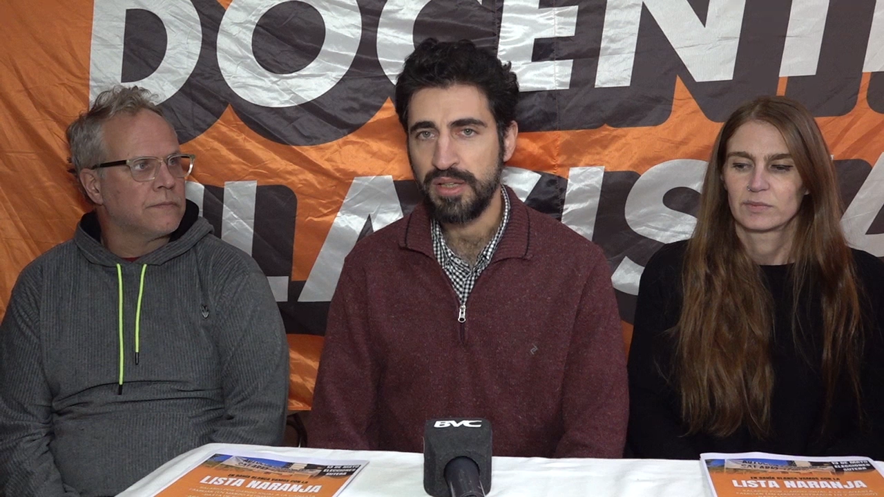 Elecciones Suteba: la lista Naranja presenta sus principales candidatos