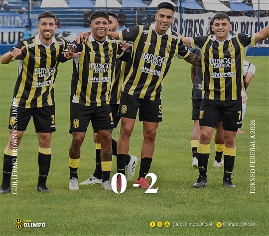 Olimpo aprovechó los errores de Brown y se llevó tres puntos clave