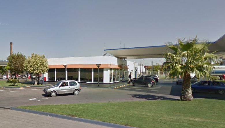 Simulacro de campo en la estación de servicio ubicada en Parchappe y Falucho