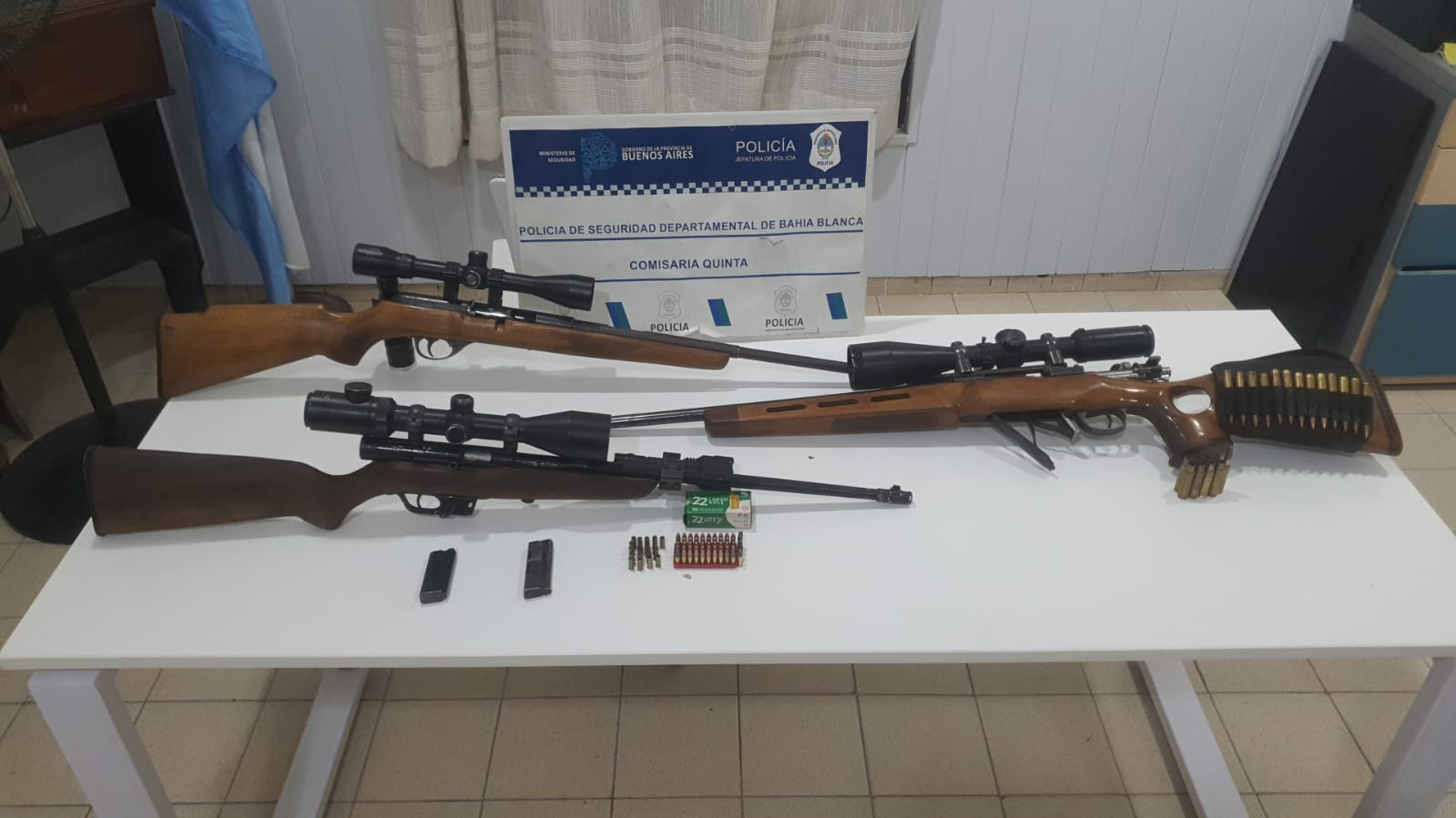 Aprehenden a dos hombres por tenencia de armas y caza ilegal en la Ruta 35