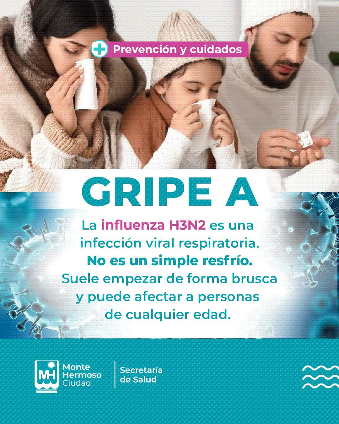 Monte Hermoso refuerza la vacunación ante el aumento de enfermedades respiratorias
