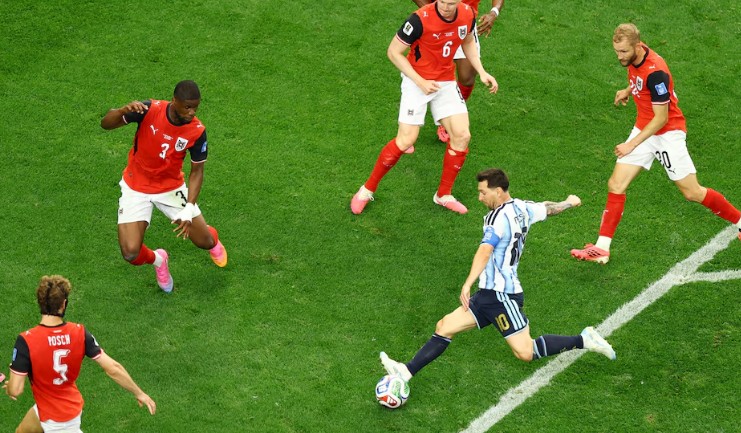 Con dos goles de Messi, Argentina derrotó a Austria por 2 a 0