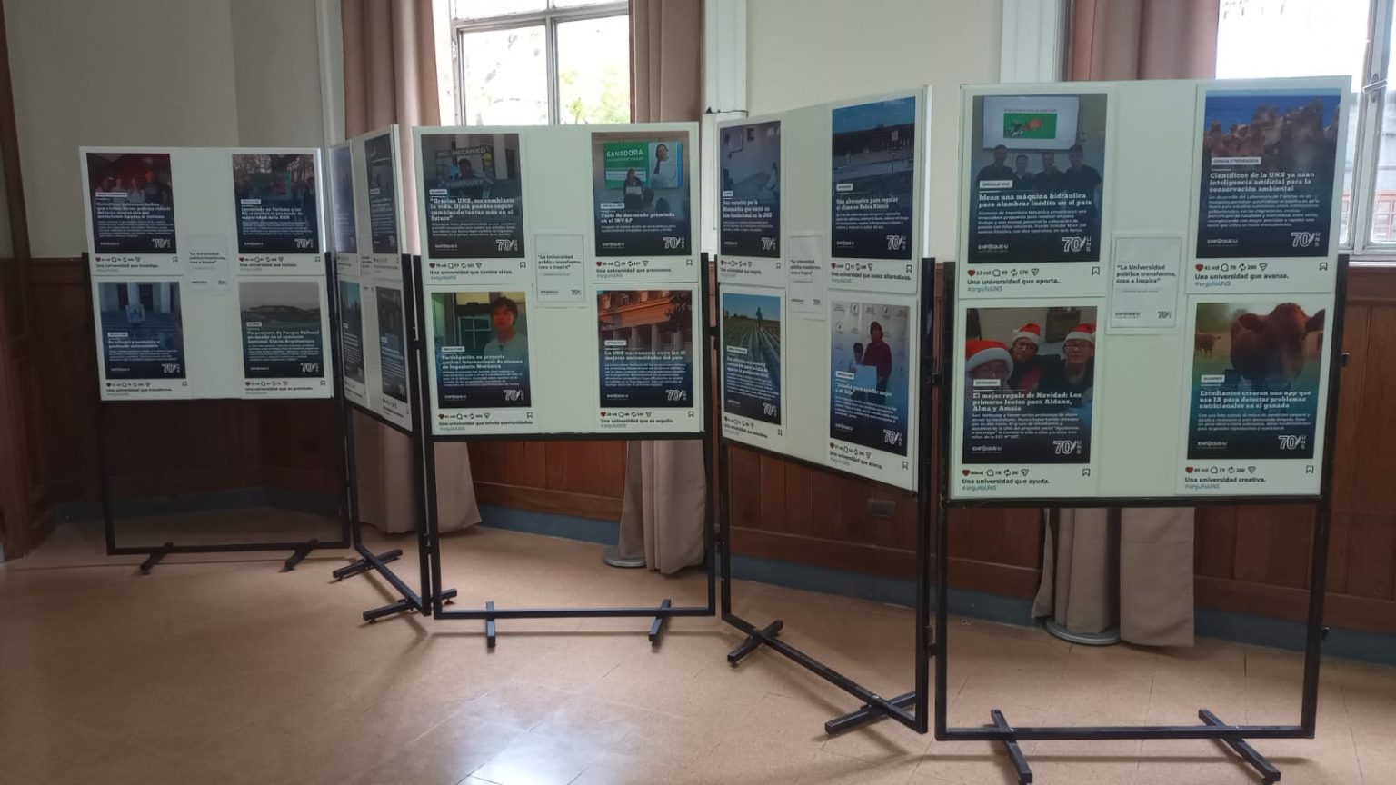 La muestra “La universidad pública transforma, crea e inspira” se expone en el HCD