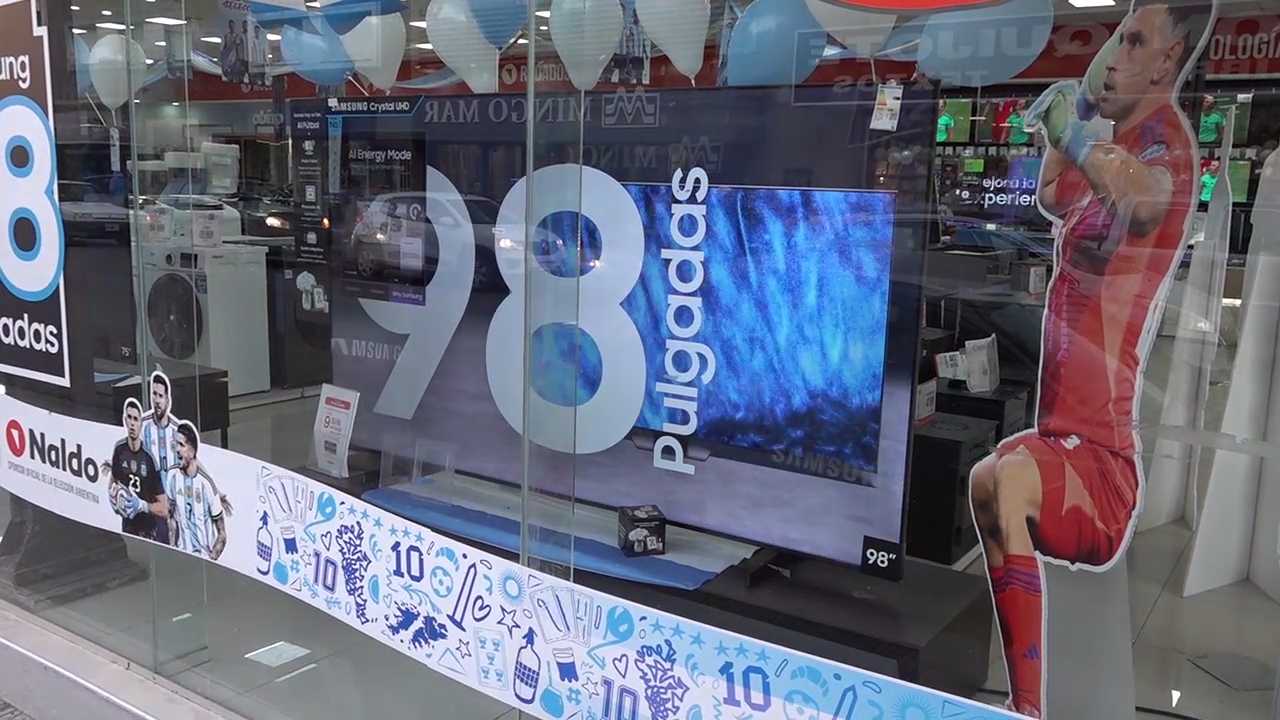 Fiebre mundialista: aumentan las ventas de televisores en Bahía Blanca