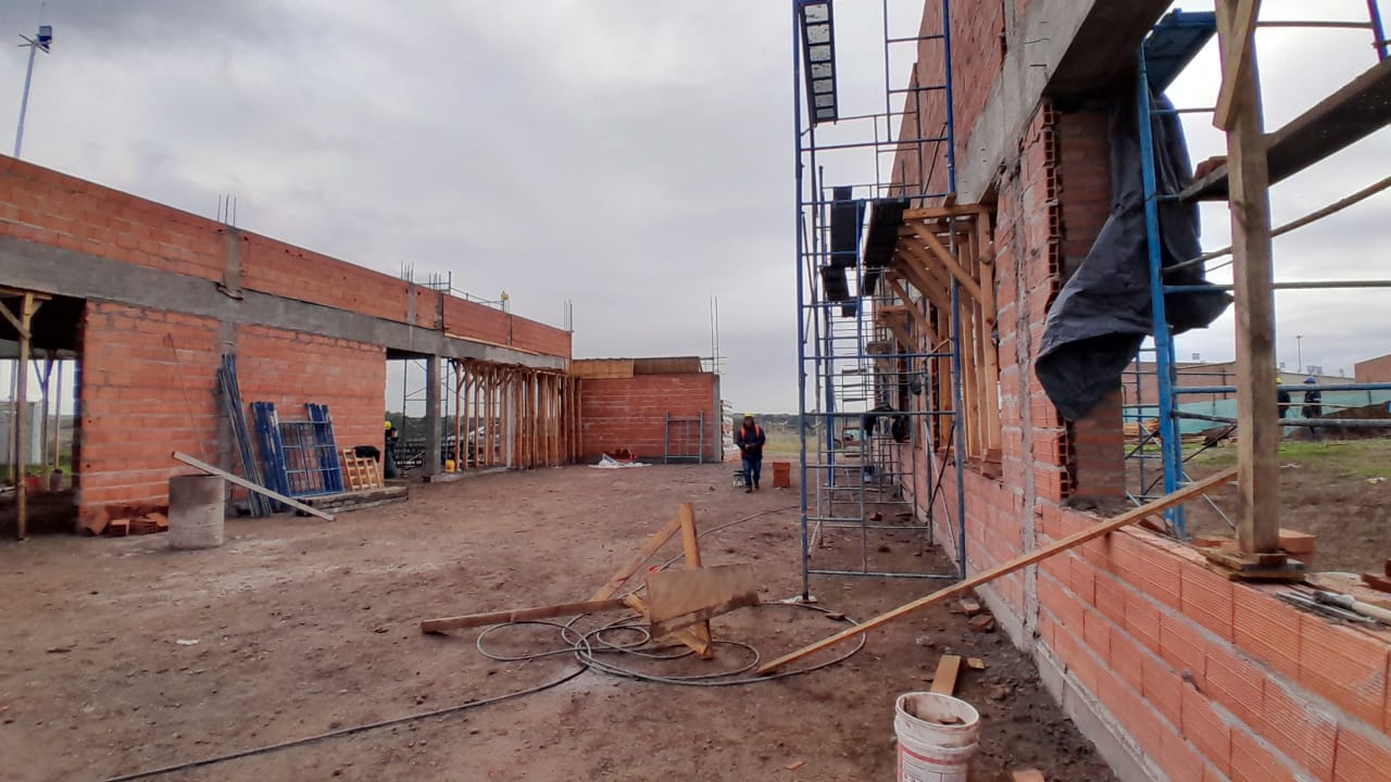 Avanza la construcción de nuevas aulas en el Campus de la UNS
