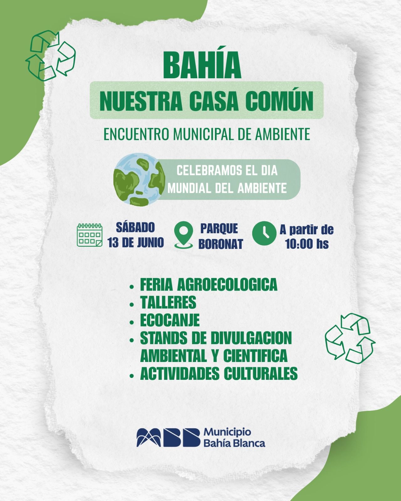 “Bahía nuestra casa común” – encuentro municipal de ambiente