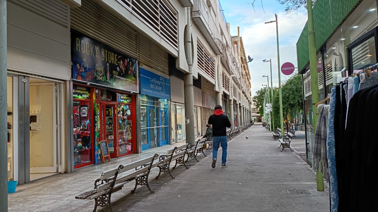 Quejas de los comerciantes por el estado de la Peatonal Drago: entre palomas y gente que duerme en la puerta de los locales