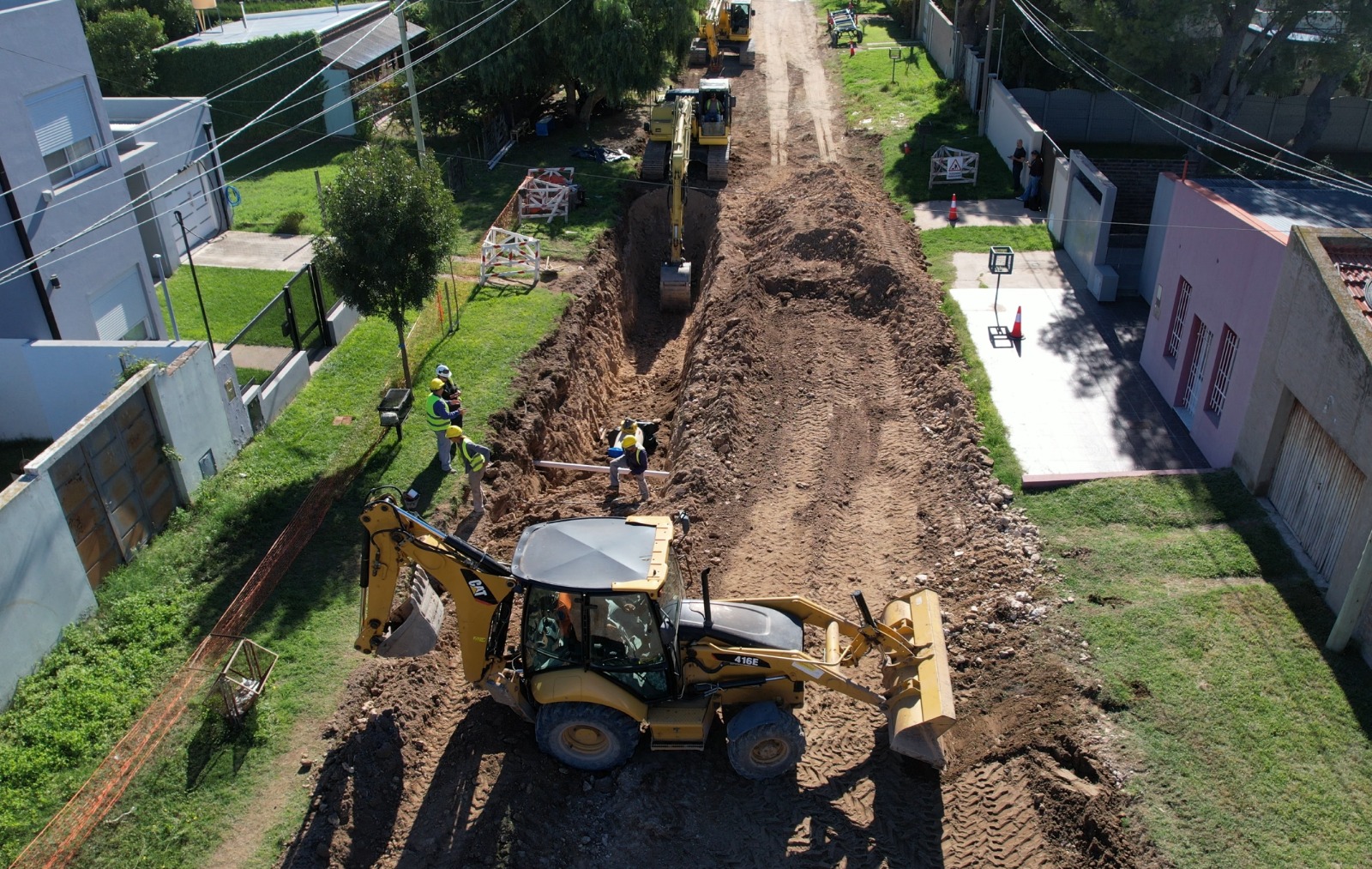 Avanza la construcción de las cisternas de agua