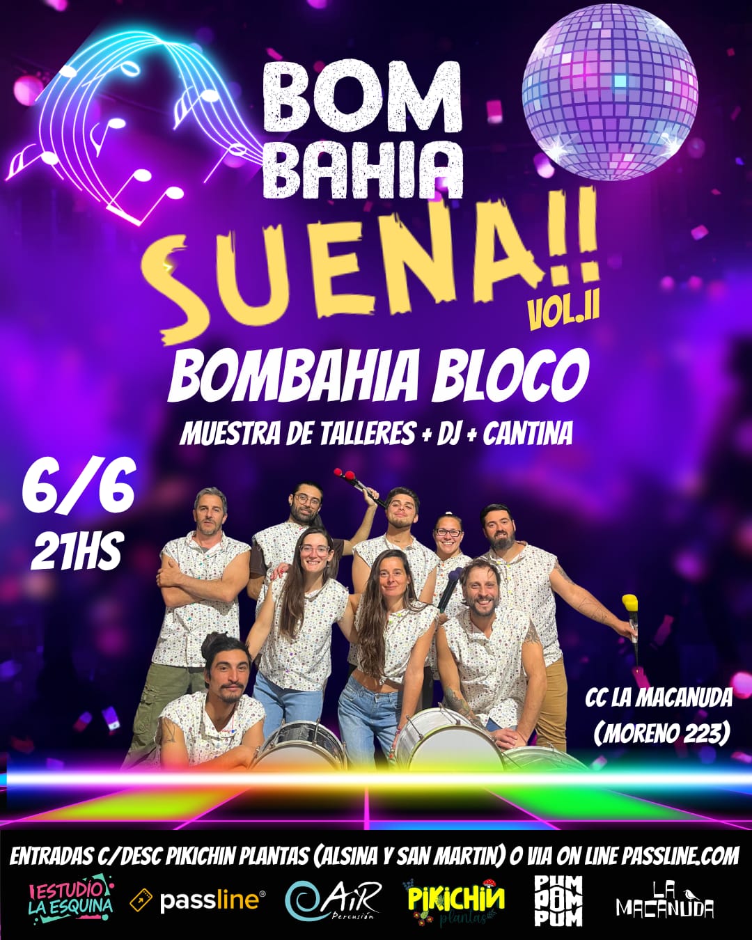 “Bom Bahía Suena” vuelve con su segunda edición en La Macanuda