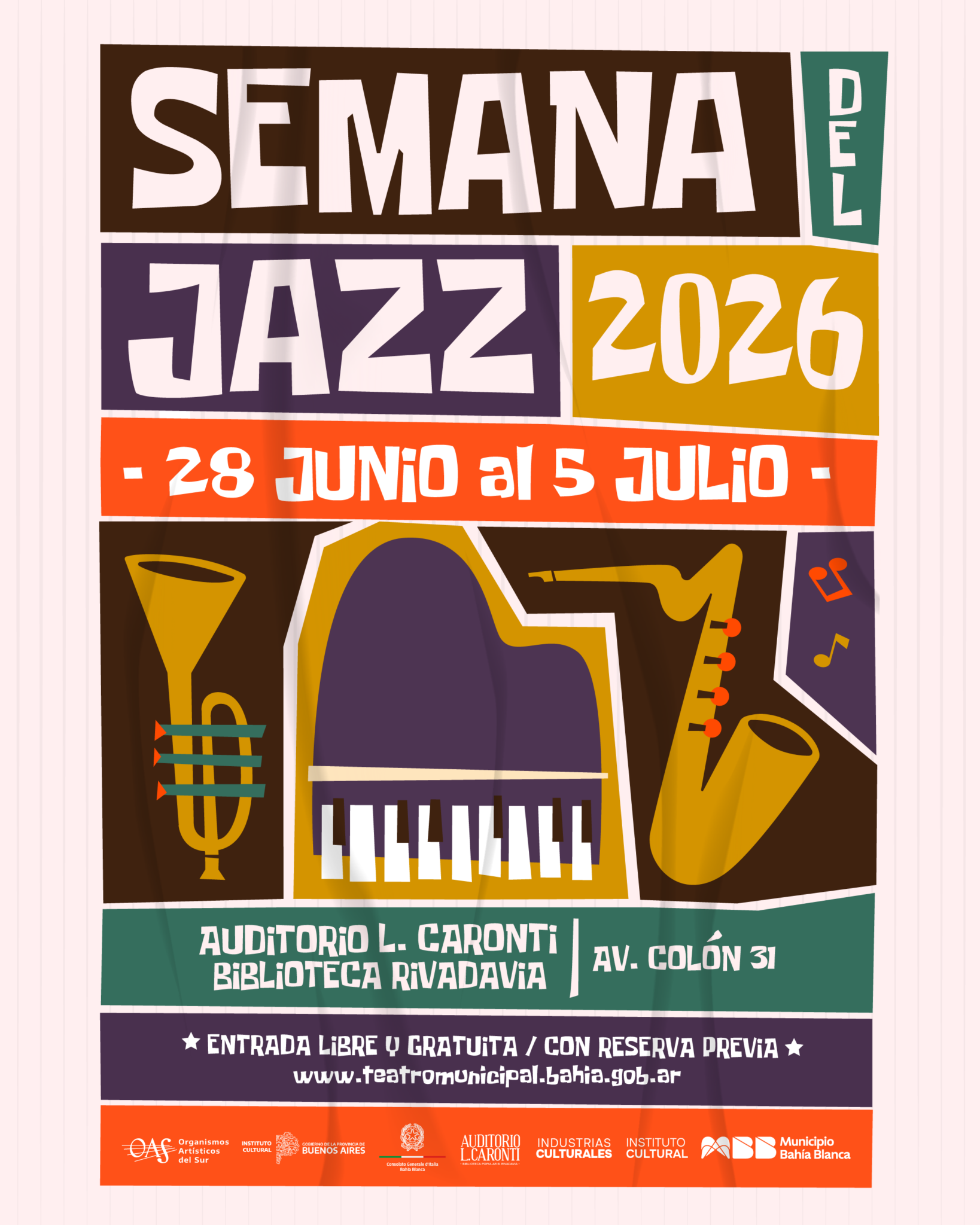 Segunda edición de la Semana del Jazz en Bahía Blanca