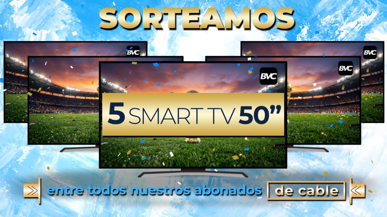 BVC sortea cinco Smart TV de 50″ entre sus abonados