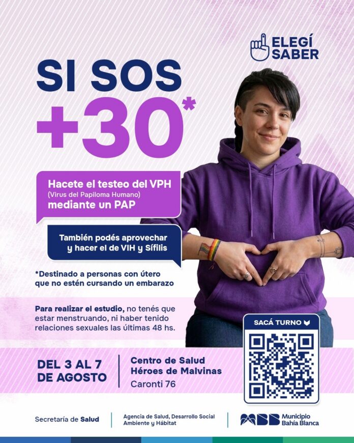 Campaña de Prevención de Cáncer de Cuello Uterino: Test de VPH + PAP