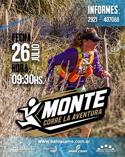 Monte Corre a la Aventura 2026: más de 230 corredores desafiarán los paisajes de Monte Hermoso