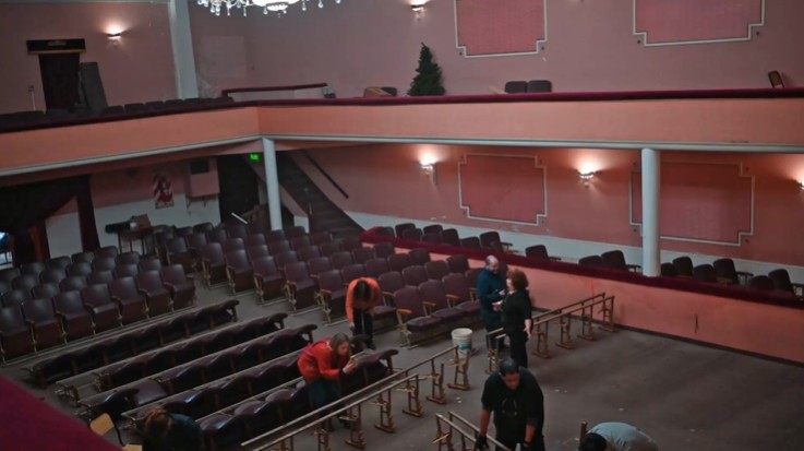 Avanza la reconstrucción del teatro de Ingeniero White