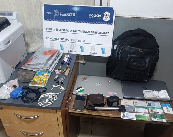 Detuvieron a un hombre con elementos sustraídos de una vivienda