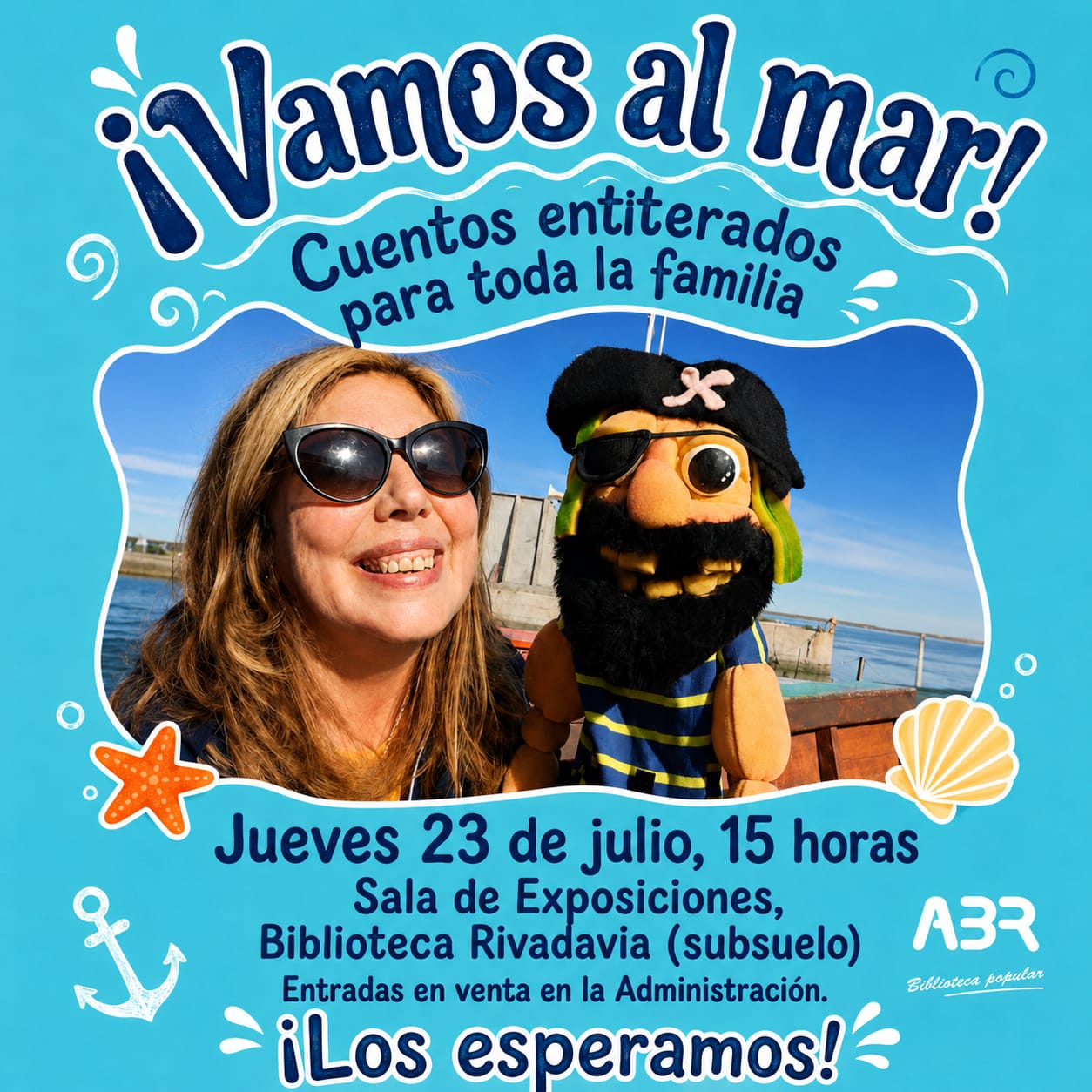 “¡Vamos al mar!”: cuentos, títeres y diversión para toda la familia en la Biblioteca Rivadavia