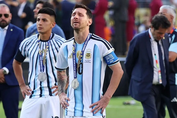 La emotiva reacción de Lionel Messi tras la final