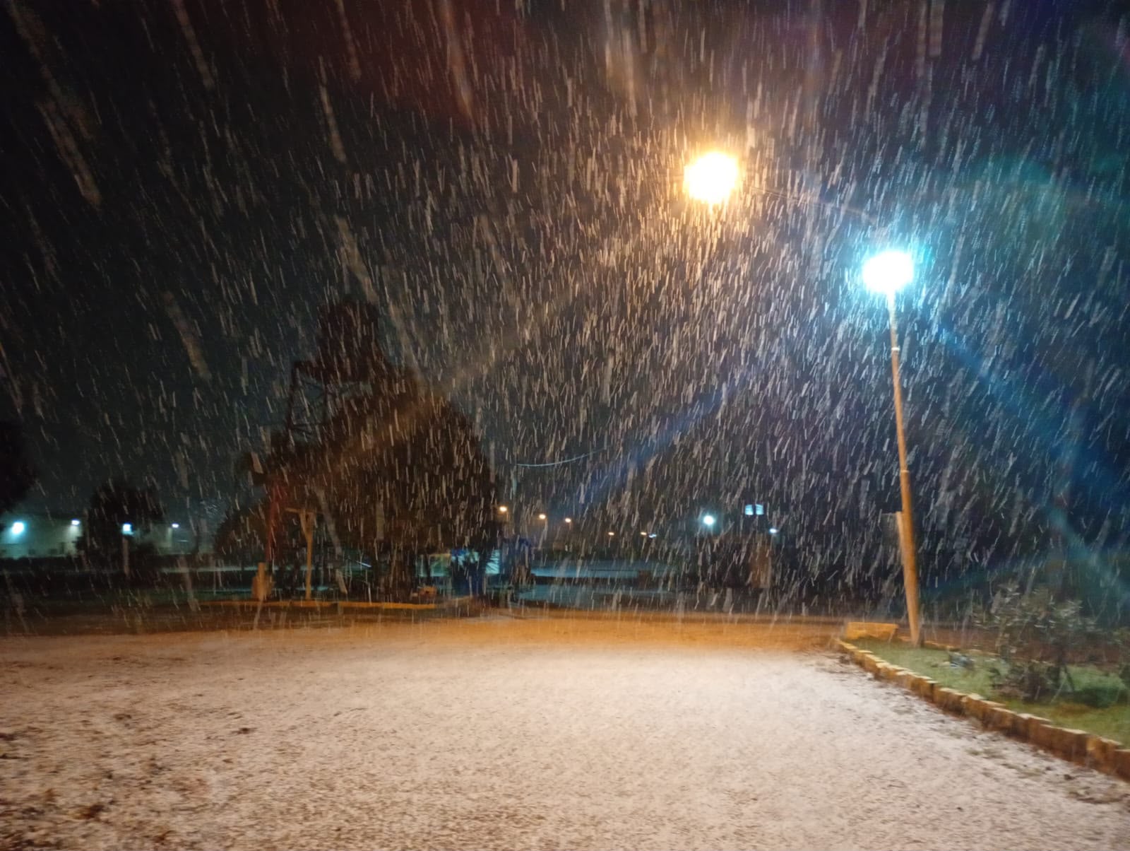Nieve en Tres Arroyos y Micaela Cascallares