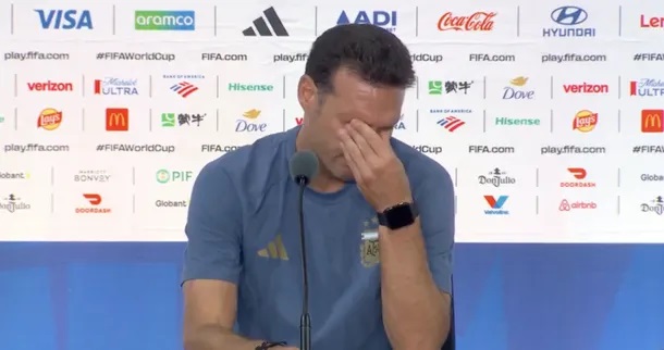 Desgarradora conferencia de prensa de Lionel Scaloni, “me duele en el alma”