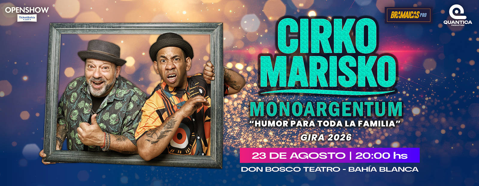Humor para toda la familia: Cirko Marisko imperdible este fin de semana en el Teatro Don Bosco