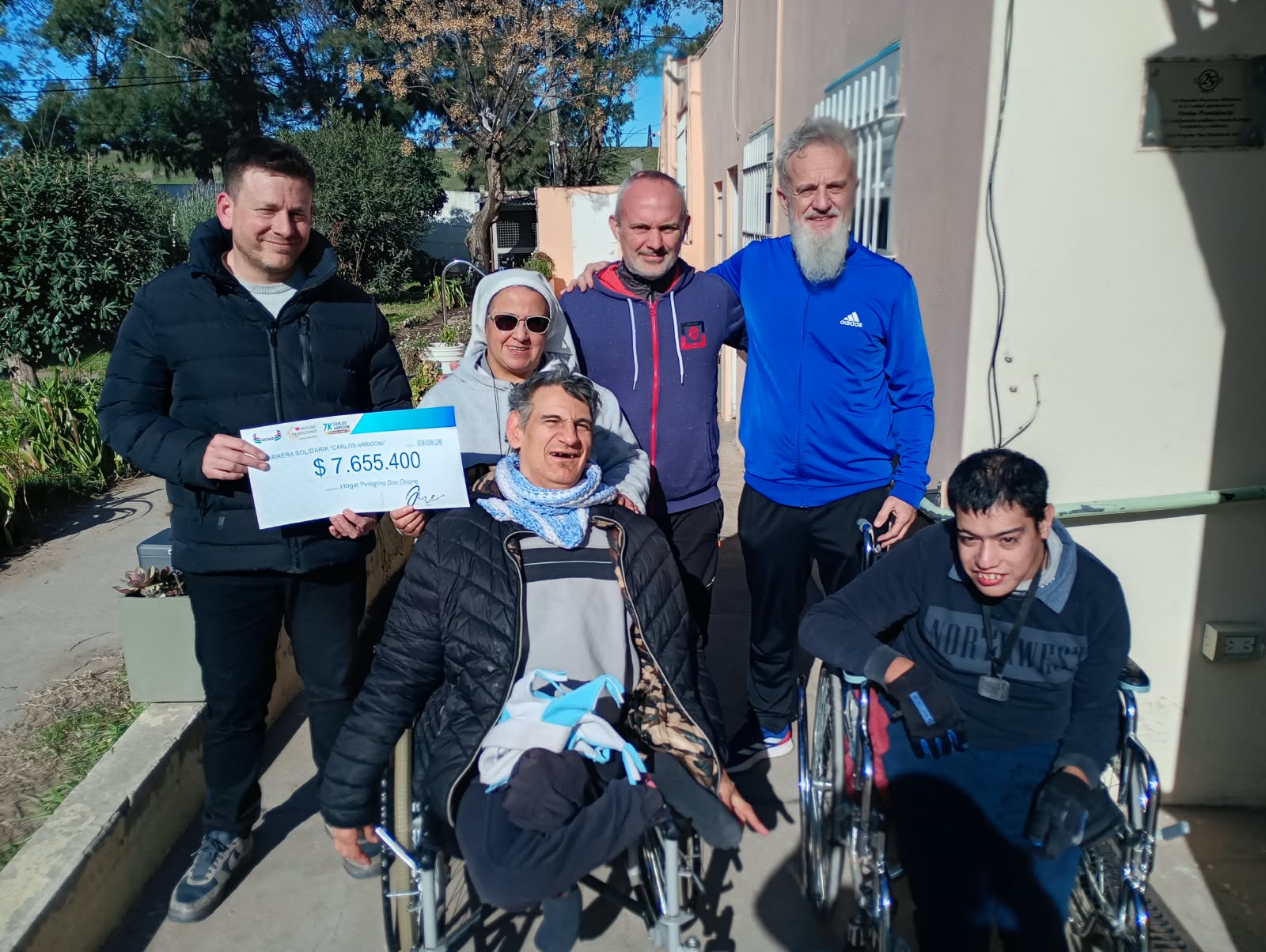 El SATSAID donó lo recaudado en la Carrera 10K al Hogar Peregrino Don Orione