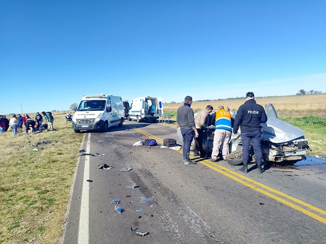 Fatal accidente en la Ruta 101: murió un bahiense tras un choque frontal