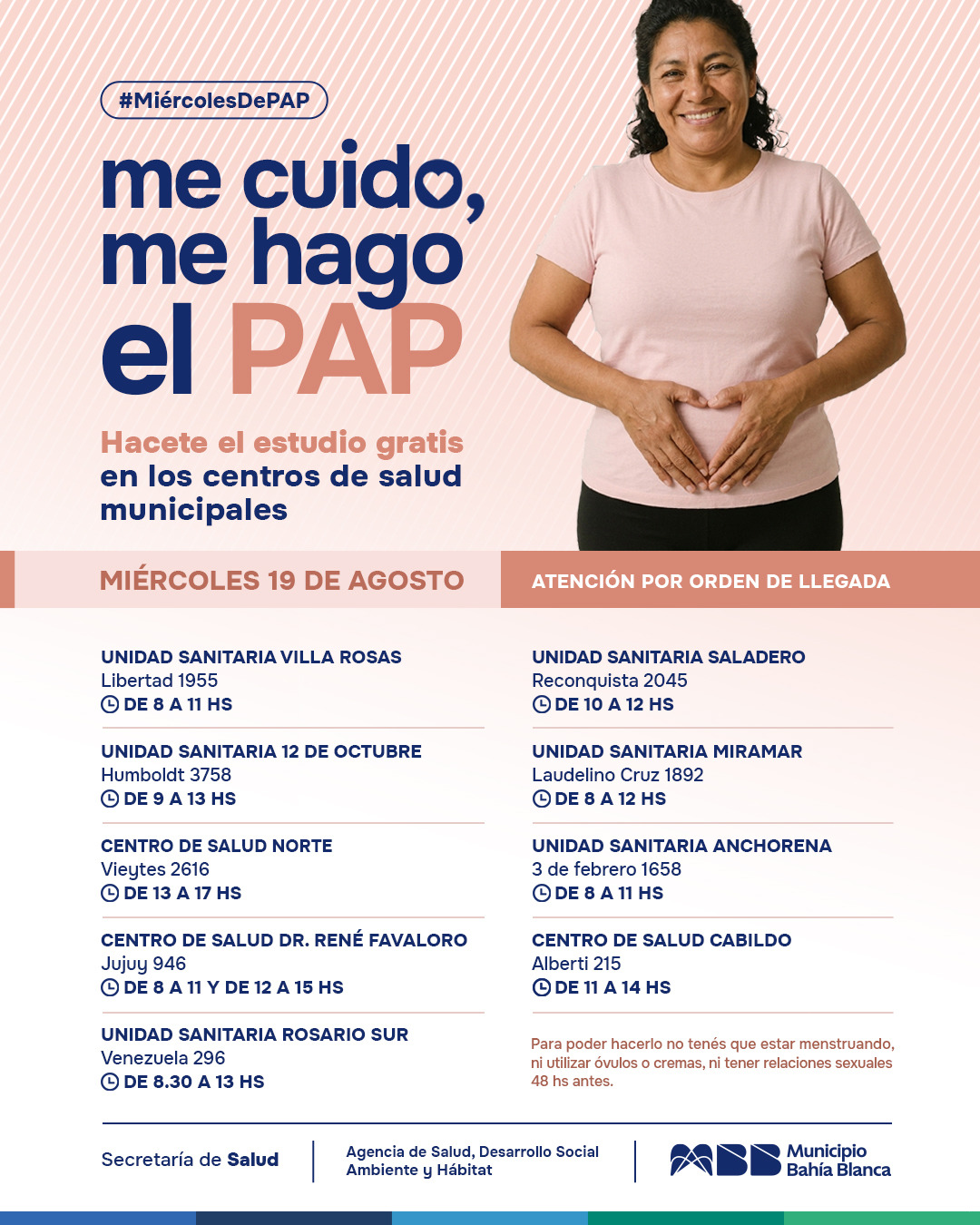 Campaña “Me cuido, me hago el PAP”: #miércolesDePAP en agosto