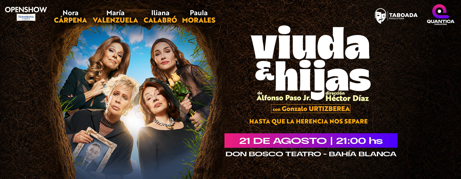 “Viuda e Hijas”: una comedia imperdible llega al Don Bosco Teatro