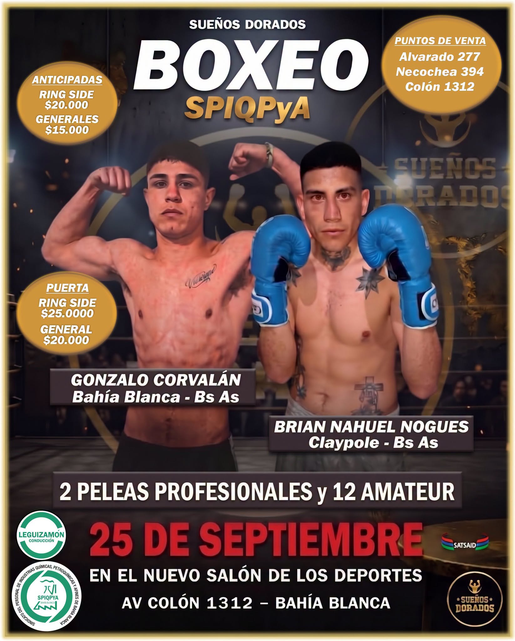 Con presencia local, se viene el festival de boxeo “Sueños Dorados”