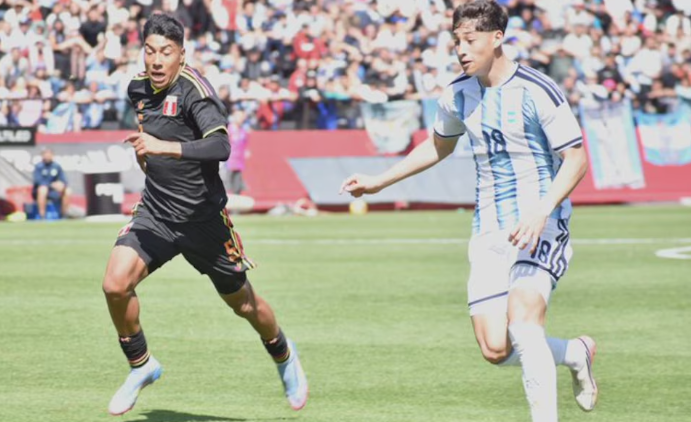 Con un gol sobre el final, la selección argentina Sub 19 le ganó 1-0 a Perú y se clasificó a la final de los Juegos Suramericanos