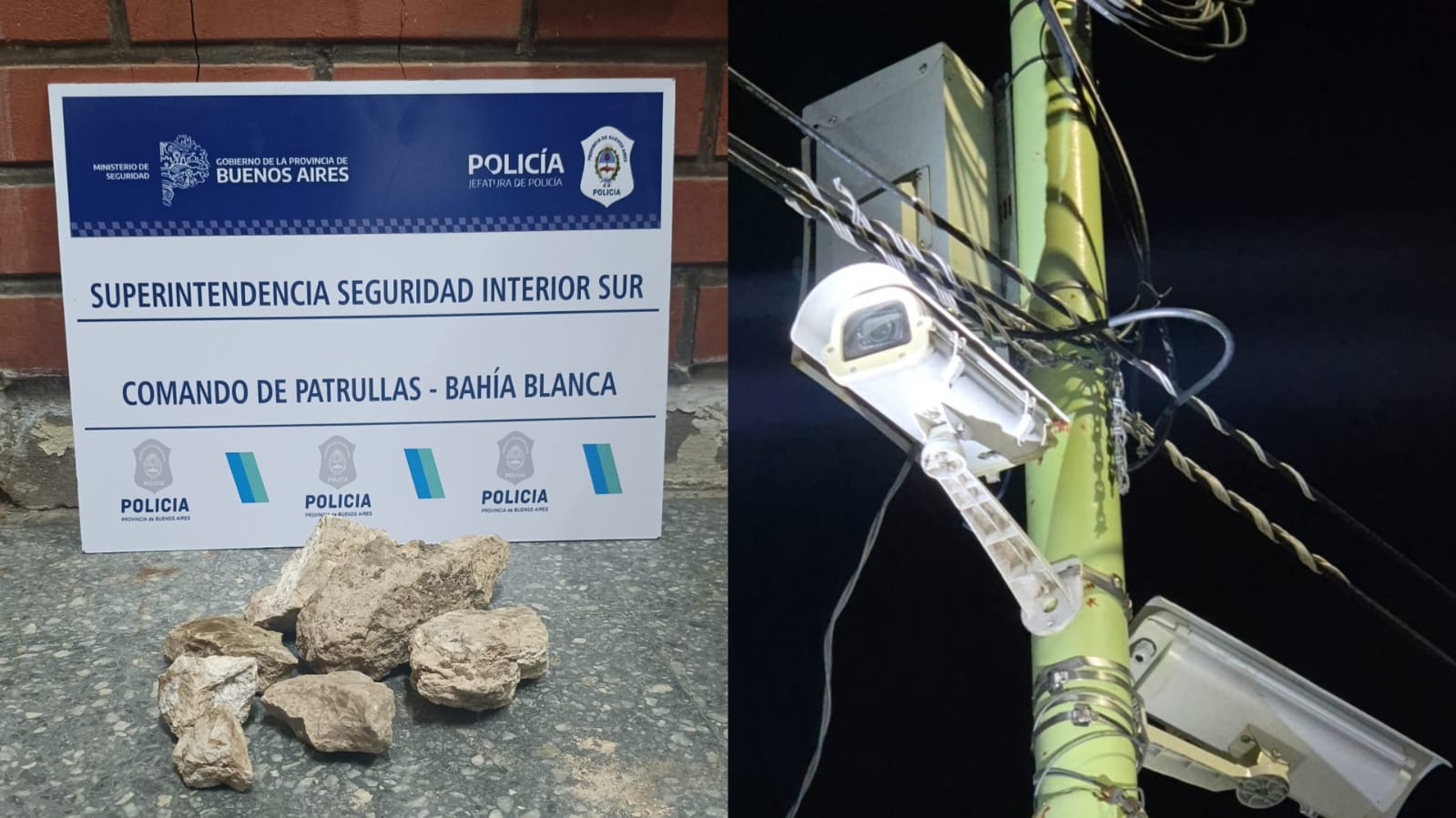 Tienen 16 años y rompieron a piedrazos las cámaras de seguridad de su barrio